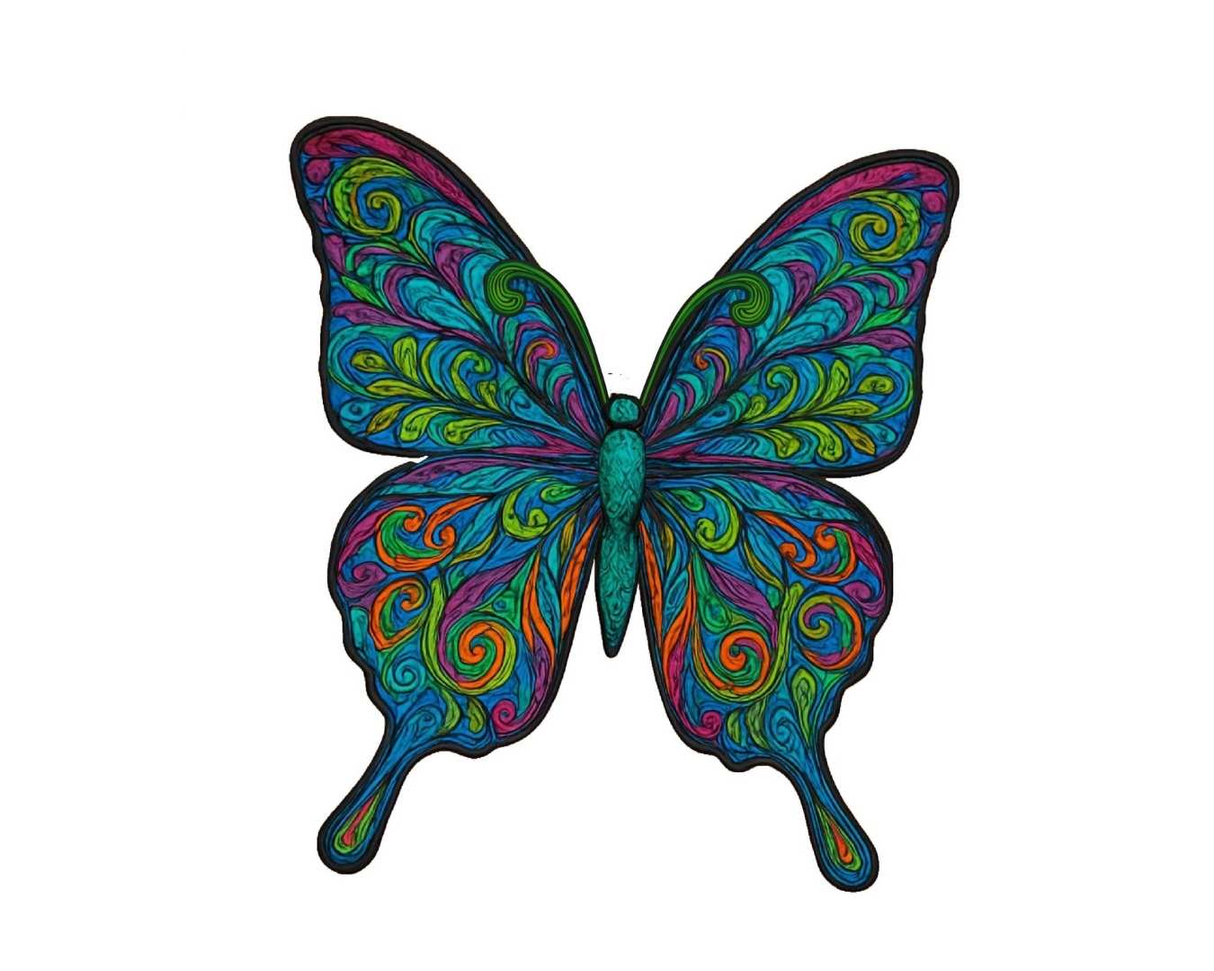 Ulysses Butterfly Jigsaw Puzzle – 200 Pieces