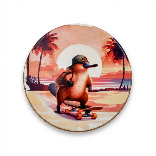 Platy – The Skater Platypus Coaster