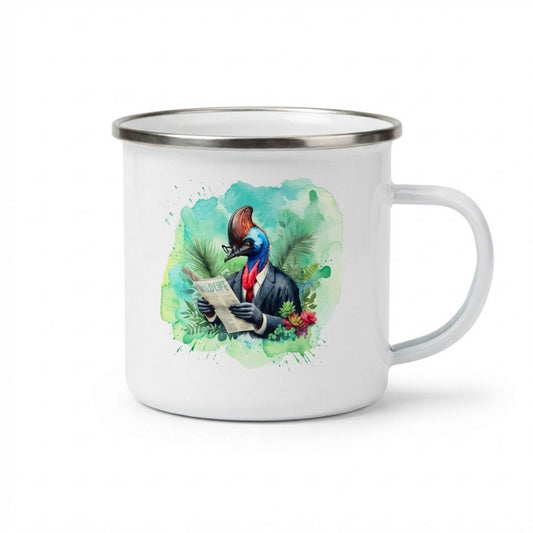 Cassowary Enamel Mug