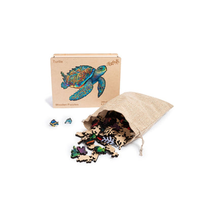 Wooden Turtle Jigsaw Puzzle – 200 Pieces
